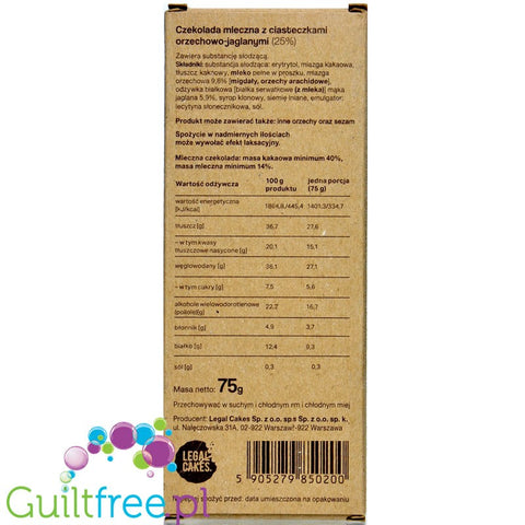 Legal Cakes - Crispy One - Premium Protein Chocolate - 75g