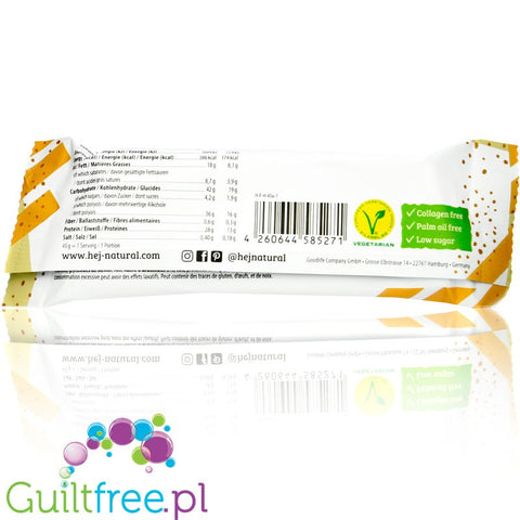 HEJ Crispy Bar White Chocolate Peanut protein bar