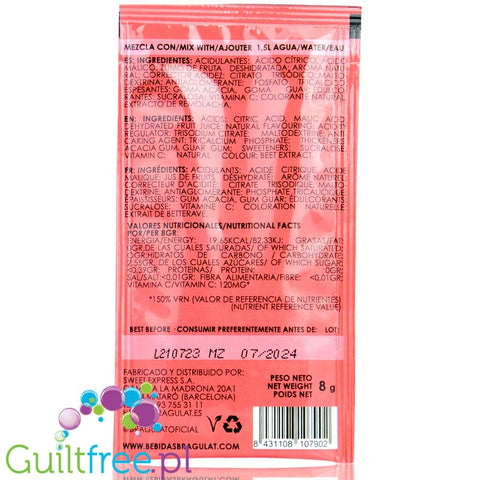 Bragulat Fruit Drink sugar free instant drink in a sachet, with vitamin C
