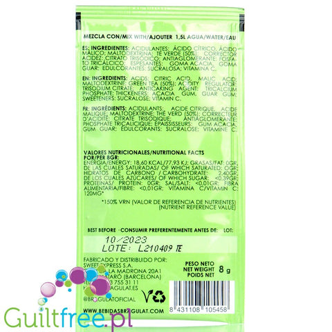 Bragulat Fruit Drink sugar free instant drink in a sachet, with B12 vitamin