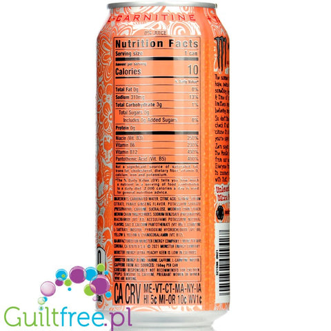 Monster Energy Ultra Peachy Keen - energy drink zero kcal ver. USA