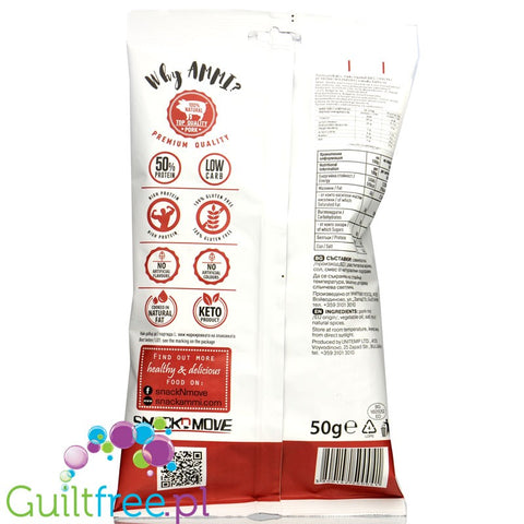 AMMI Porky Poprind BBQ 50g carb free keto pork rinds