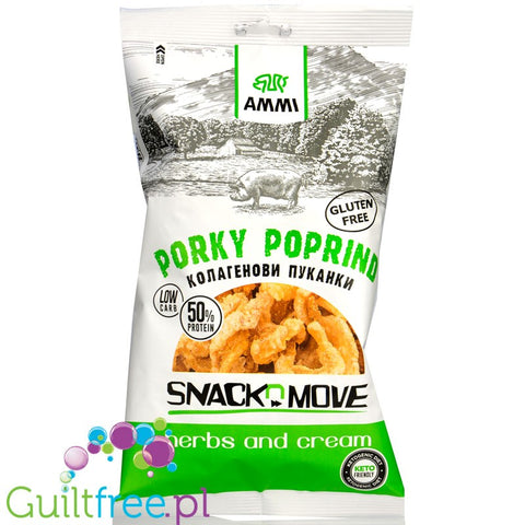 AMMI Porky Poprind Chilli Paprika 30g carb free keto pork rinds