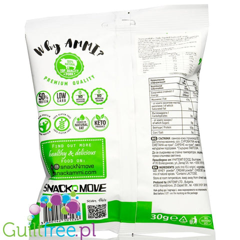 AMMI Porky Poprind Chilli Paprika 30g carb free keto pork rinds