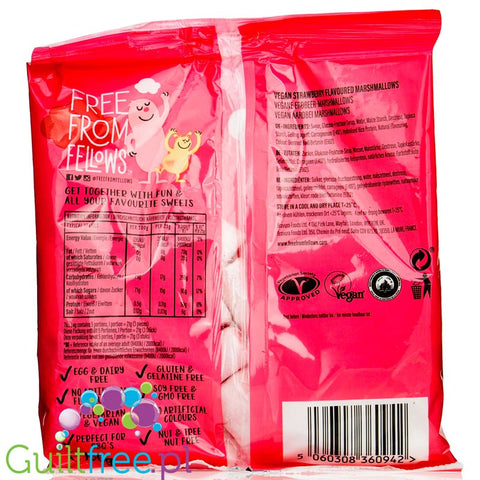 Free From Fellows Mini Vegan Marshmallow Pink & White