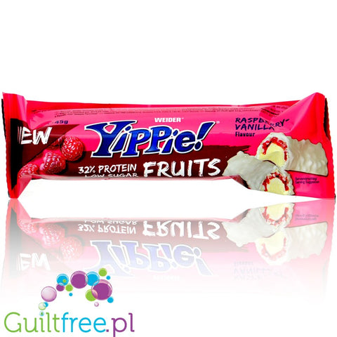 Weider Yippie! Fruits, Raspberry Vanilla, 14g protein & 167kcal