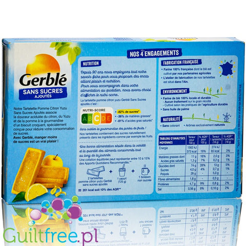 Gerblé  Sablé  Orange et Pépites de Chocolat - chocolate chip cocoa with no added sugar and no palm oil