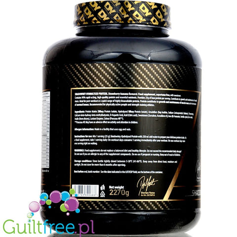 Dorian Yates Shadowhey Hydrolysate, Strawberry-Banana