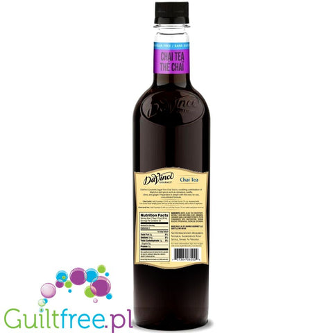 DaVinci Gourmet Syrup Sugar Free Chai Tea 750ml