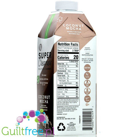 Kitu Super Creamer - 25.4 fl oz - Coconut Mocha - Plant Based