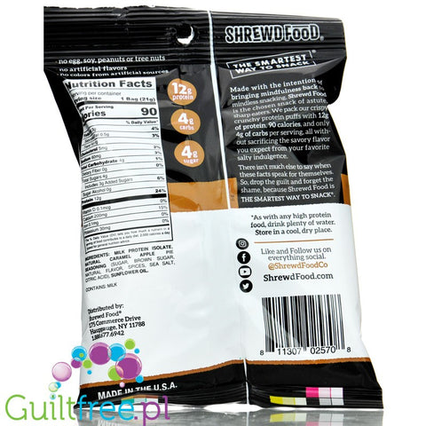 Shrewd Food Protein Puffs, Caramel Apple Pie, 0.74 oz