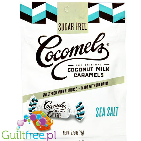Cocomels Coconut Sea Salt Milk Caramels - vegan coconut keto fudge without sugar, 2 times less kcal