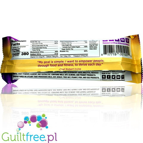 Robert Irvine's Fit Crunch  Snack Size Whey Protein Baked Bar, Lemon Cake
