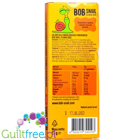 Bob Snail Fruit Pear, Raspberry & Beetroot snack with no added sugar