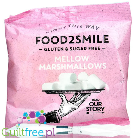 Foods2Smile Marshmallows sugar free vanilla marshmallow with stevia