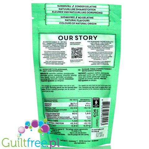 Foods2Smile Cola-la Bottles sugar free jellies