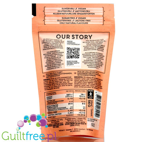 Food2Smile Jolly Lollipops sugar free lollipops cola & strawberry with stevia