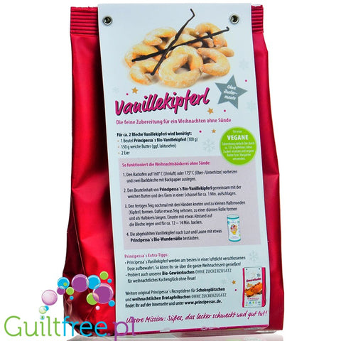Principessa Christmas Organic Baking Mix, Vanilla Crescents With No Added Sugar