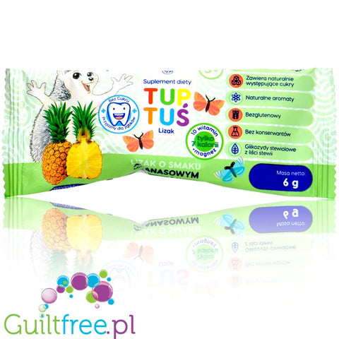 Mniam sugarfree orange lollipop with stevia and xylitol