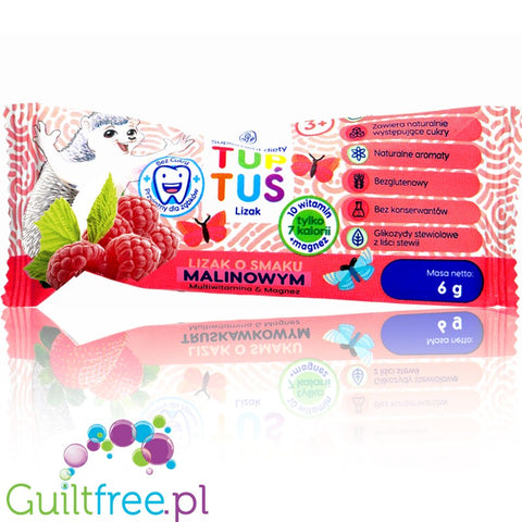 Mniam sugarfree orange lollipop with stevia and xylitol