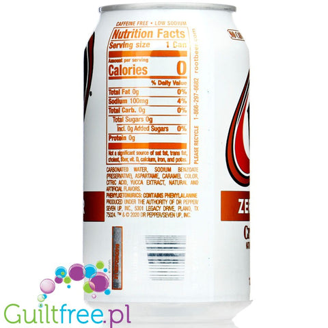 A & W root beer made with aged vanilla