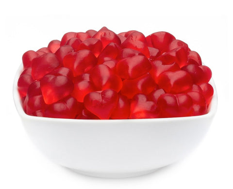 Crackers Company Red Hearts - sugar free soft heart jellies