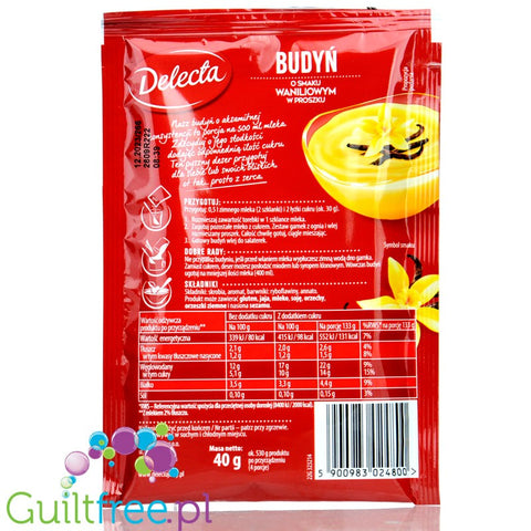 Delecta sugar free vanilla pudding without sweeteners