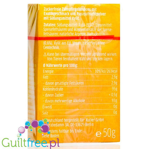 Xucker Exotic Bombons - sugar-free candies with xylitol, tropical fruit flavor