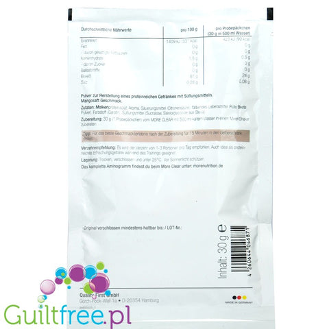 More Nutrition More Clear Apple Juice  0,6kg