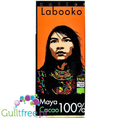 Zotter Labooko Maya Cacao 100%  - BIO dark chocolate 100% cocoa, no sugar nor sweeteners