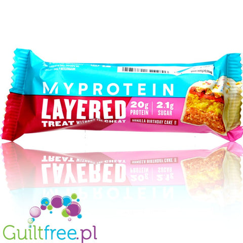 MyProtein 6 Layer Vanilla Birthday Cake