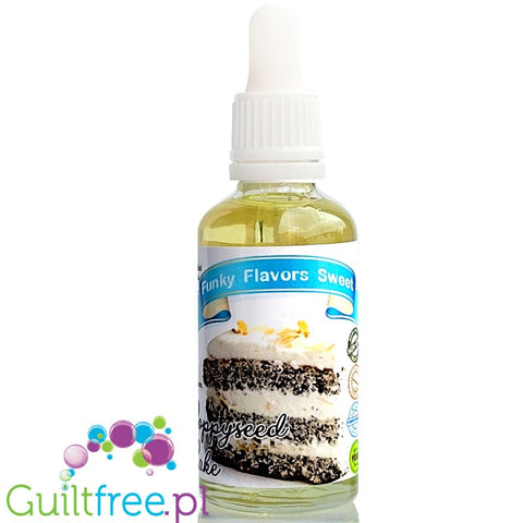 Funky Flavors Sweet Poppyseed Cake - sweetened, liquid, sugar & fat free food flavoring