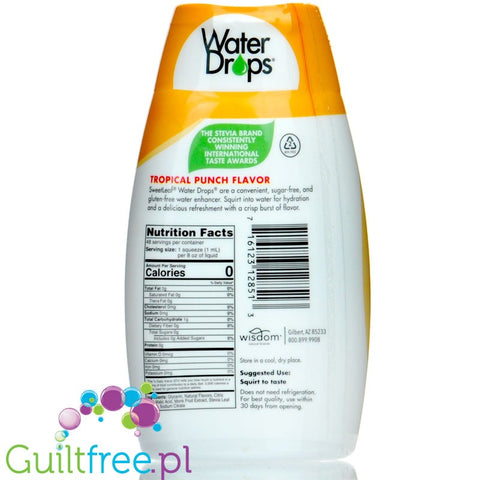 SweetLeaf Water Drops Water Enhancer, Tropical Punch