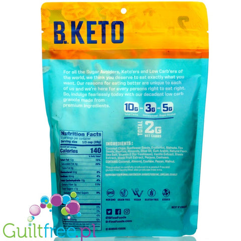 Bubba's Fine Foods Keto Granola, Caramel Sea Salt