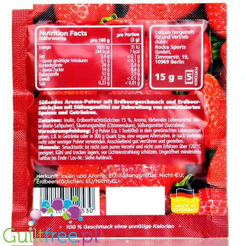 Rocka Nutrition Smacktastic Very Very Strawberrry vegan concentrated food flavoring