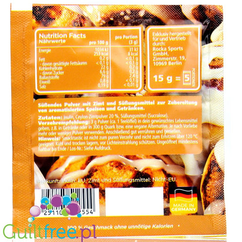 Rocka Nutrition Smacktastic Cinnamon Roll vegan concentrated food flavoring