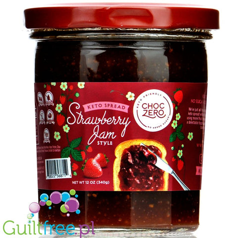 ChocZero No Sugar Added Keto Jam Preserves Strawberry
