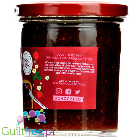 ChocZero No Sugar Added Keto Jam Preserves Strawberry