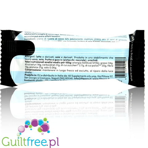 FitPrn Wafer Proteico Fondente e Cocco Dark Chocolate With Coconut Cream