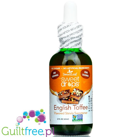 SweetLeaf Sweet Drops Stevia Sweetener, English Toffee