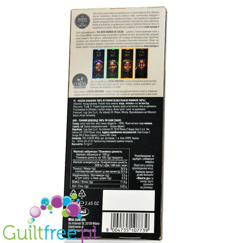 Alce Neo bio organic fair trade ark chocolate 100% cocoa, no sugar nor sweeteners