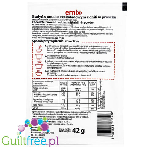 Emix Sweet Cream - sugar free instant pudding mix powder