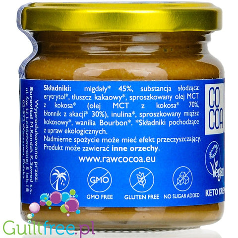 BeKeto Keto Krem™ Vanilla Almond MCT infused keto spread