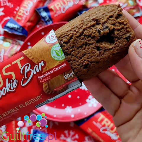 USN Trust Protein Cookie Bar White Chocolate Raspberry - ciacho proteinowe 15g białka z malinami i białą czekoladą