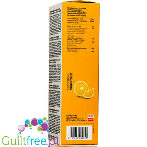 Glutenex gluten free, sugar free jaffa cakes in dark chocolate coating