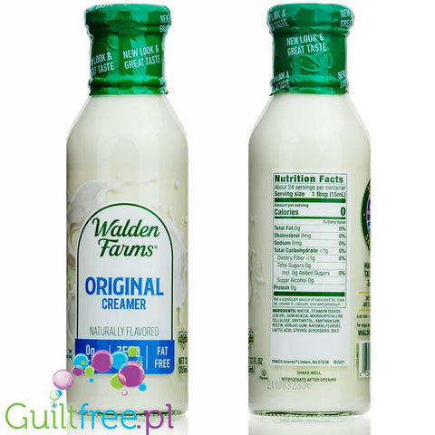 Walden Farms  Original Coffee Creamer USA version, no sucralose, with stevia