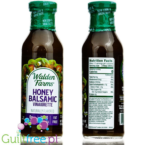 Walden  Farms Honey Balsamic  Vinegar  Dressing USA version, no sucralose, with stevia