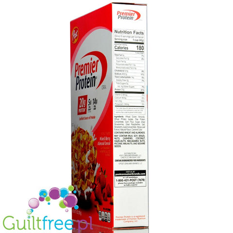 Premier Protein Cereal 9 oz Mixed Berry Almond