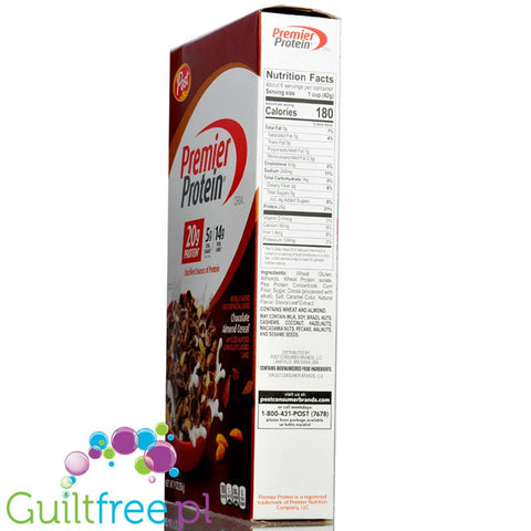 Premier Protein Cereal 9 oz Chocolate Almond