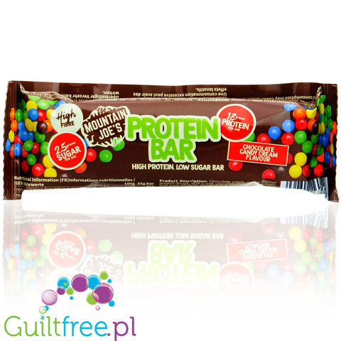Mountain Joe's Protein Bar Chocolate Candy Cream